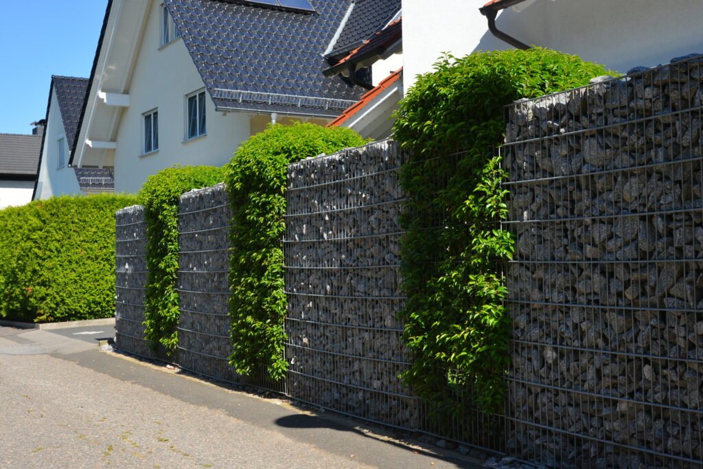 Gabionen Steinsäulen Unna